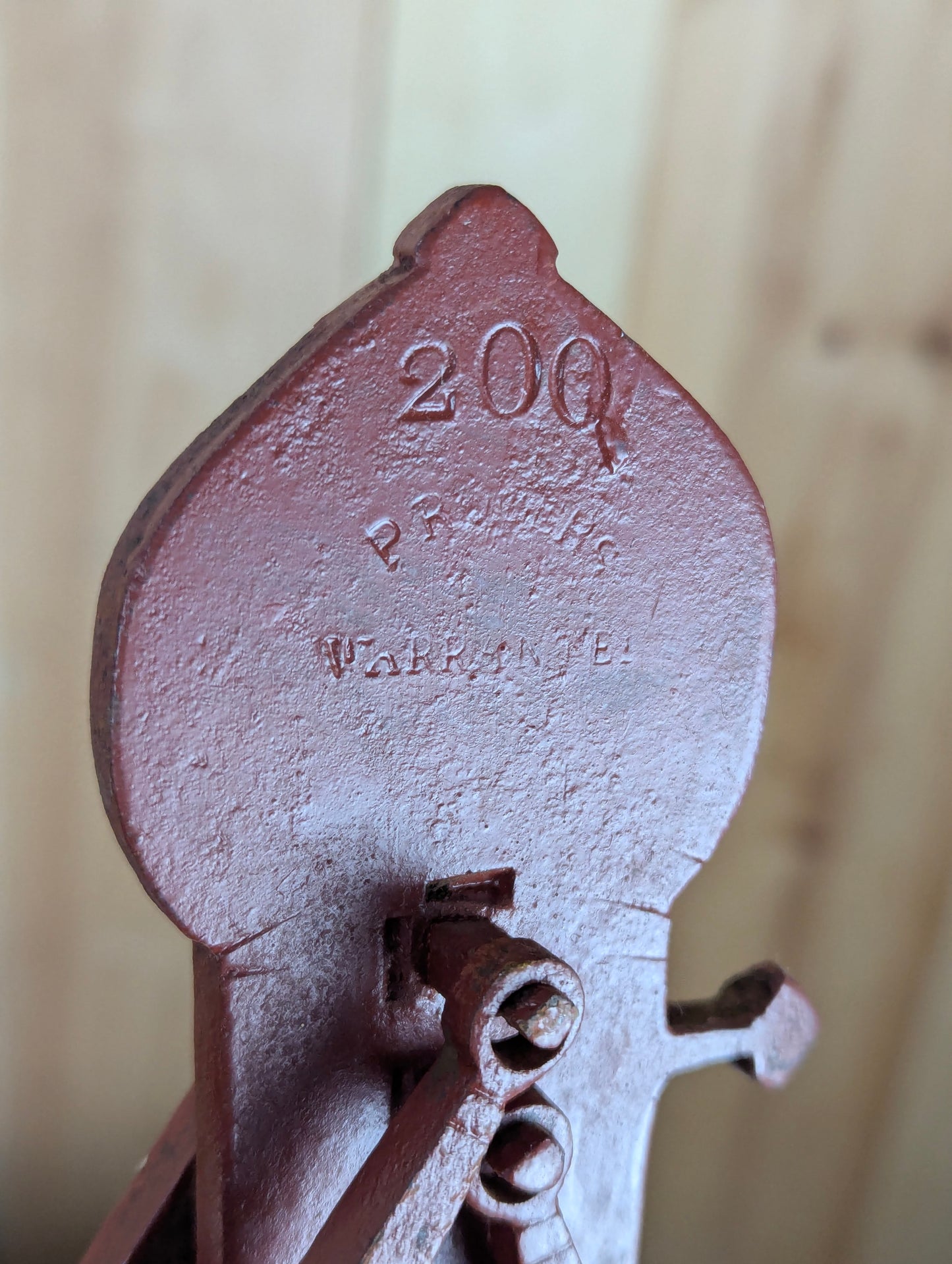 Antique 200 lb P. Rogers Hanging Balance Scale - view 5
