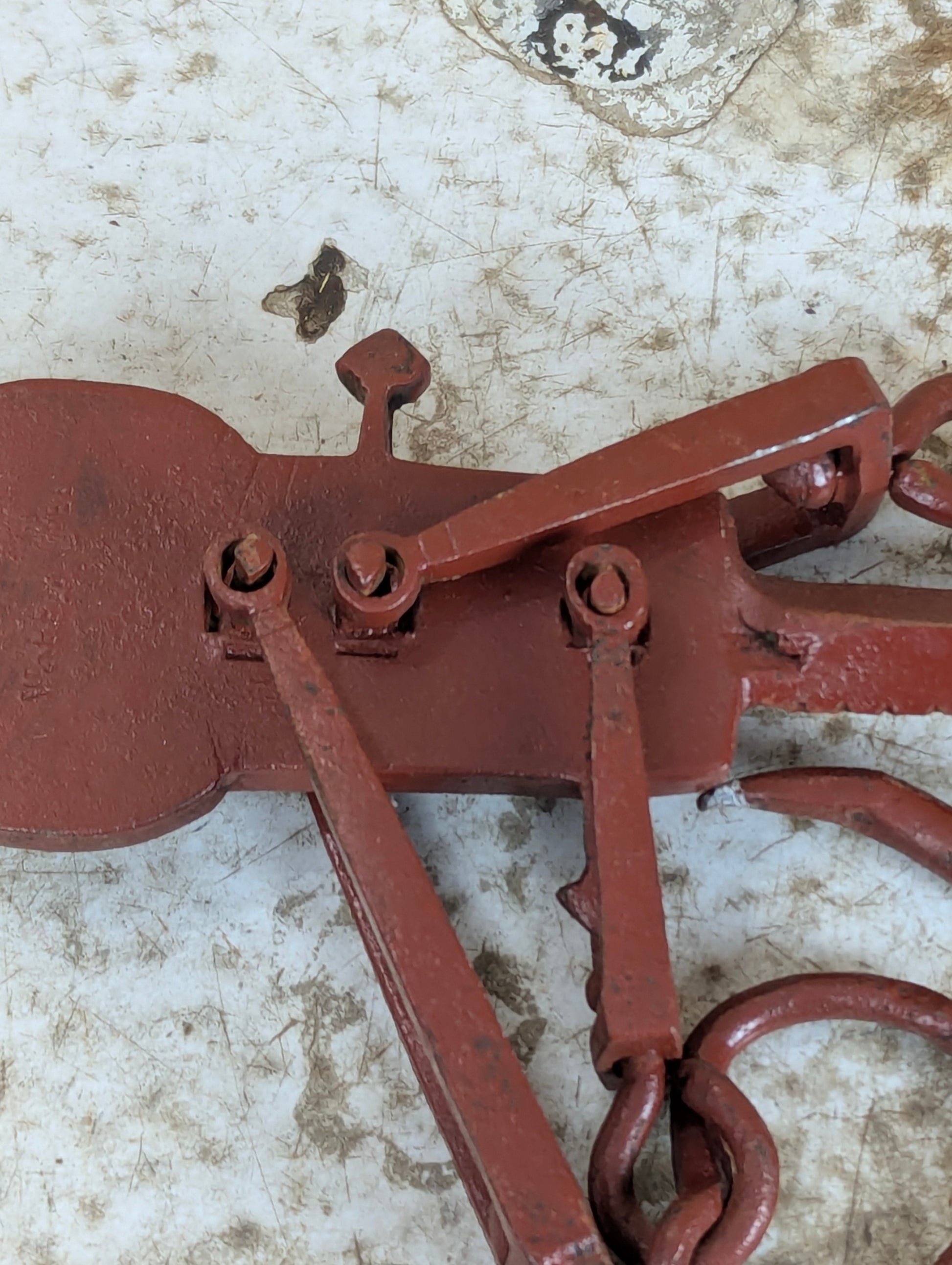 Antique 200 lb P. Rogers Hanging Balance Scale - view 7