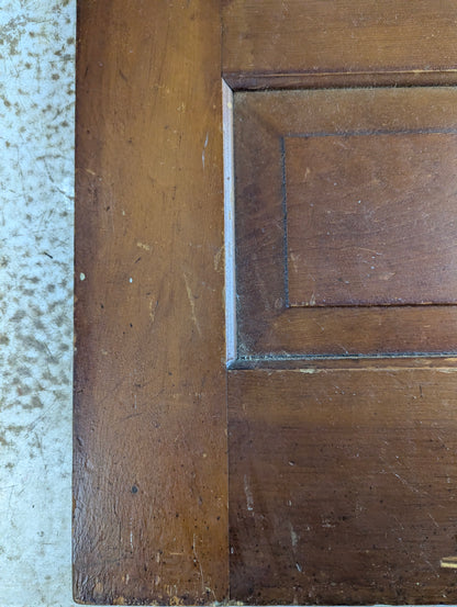 Antique 23.5" x 16" Solid Wooden Panelled Cupboard Door - view 5