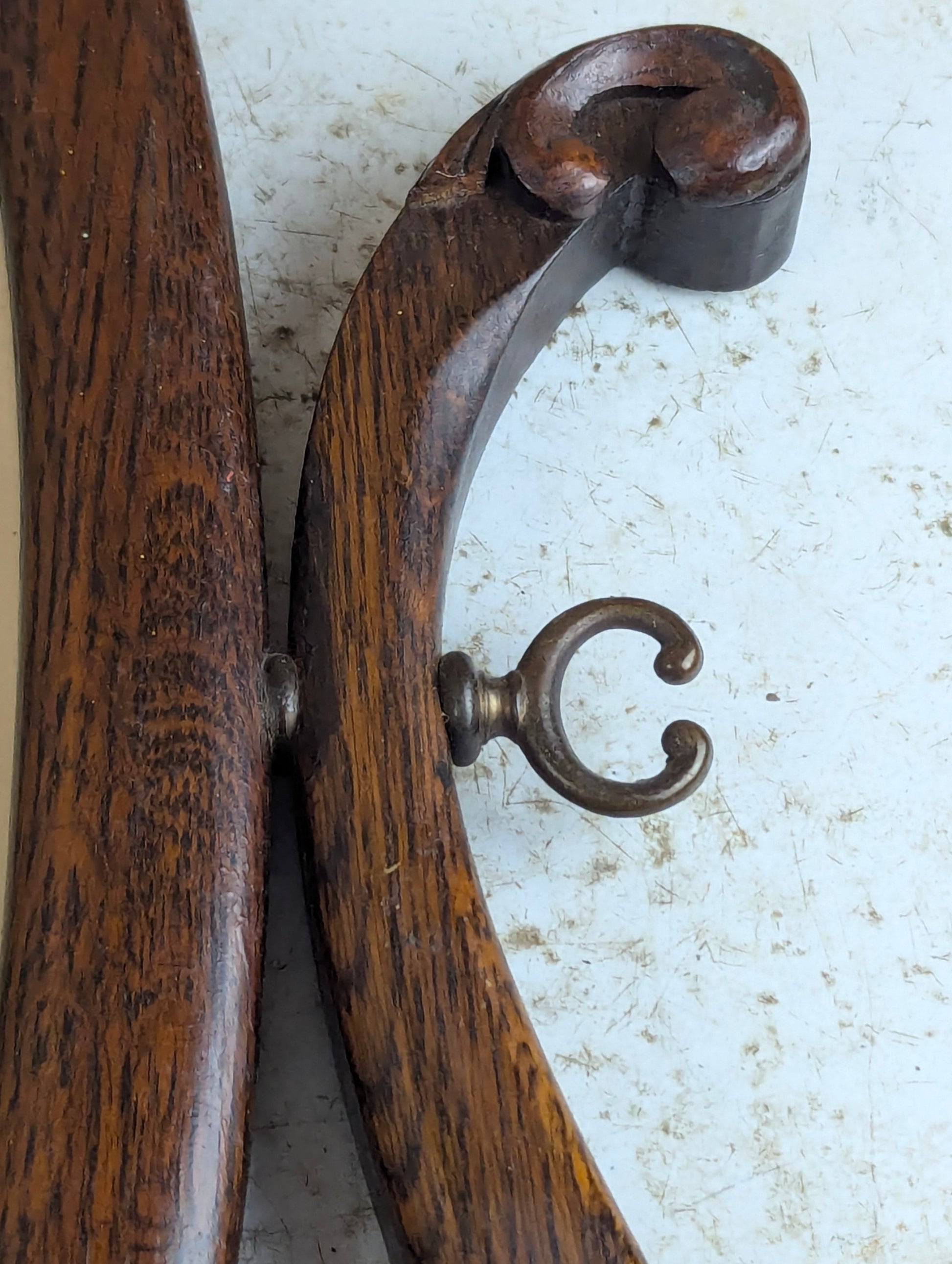 Antique 28" x 17" Oval Dresser Mirror - view 4