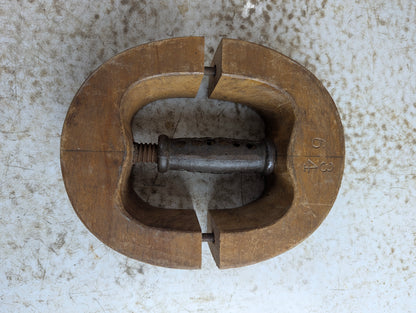 Antique 6 3/4 Wood Millinery Hat Stretcher