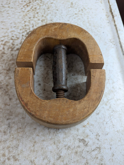 Antique 6 3/4 Wood Millinery Hat Stretcher - view 2