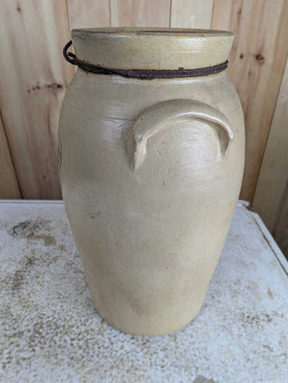 Antique 6 Gal Belleville Pottery Co. Stoneware Butter Churn Crock - view 7
