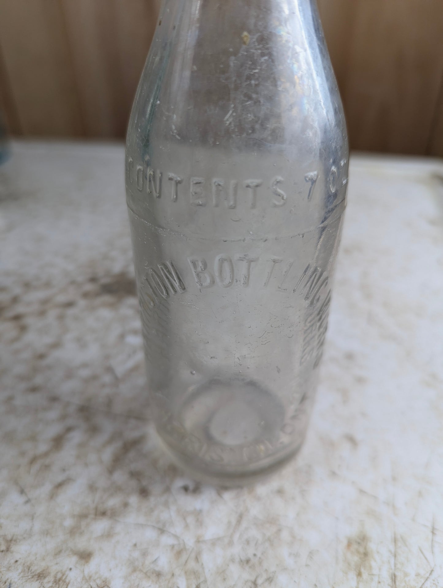 Antique 7oz Harriston Bottling Works Clear Glass Soda Bottle - view 2