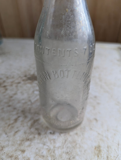 Antique 7oz Harriston Bottling Works Clear Glass Soda Bottle - view 2