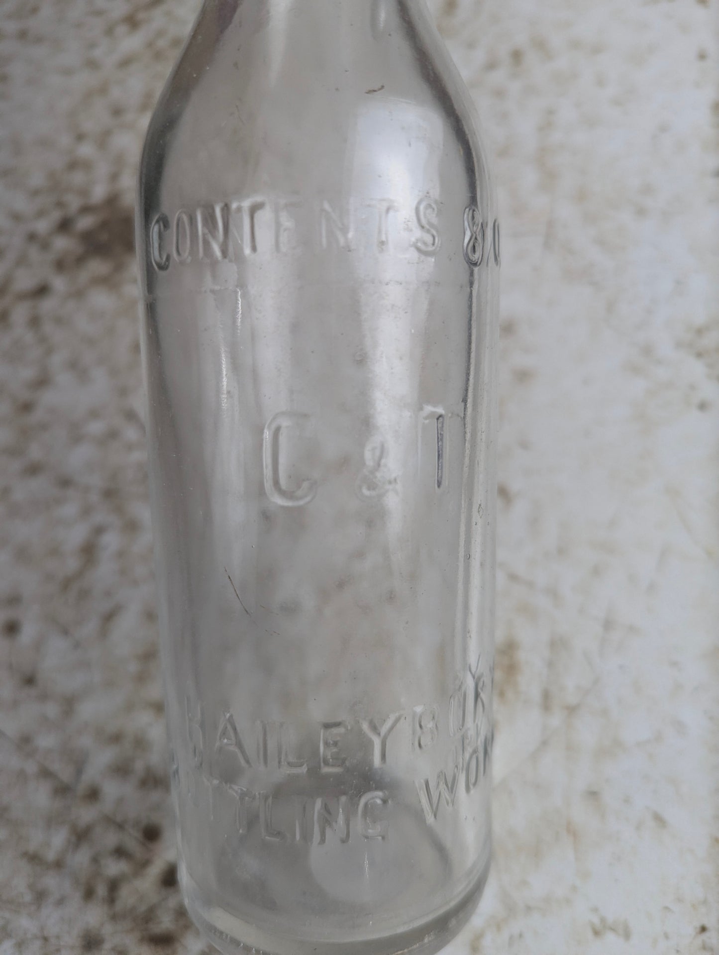 Antique 8oz C&T Haileybury Bottling Works Embossed Glass Soda Bottle - view 2