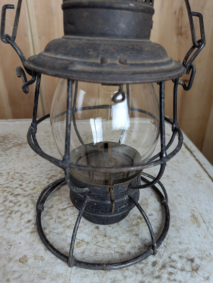 Antique Adlake Reliable Tall Globe Railroad Lantern - view 3