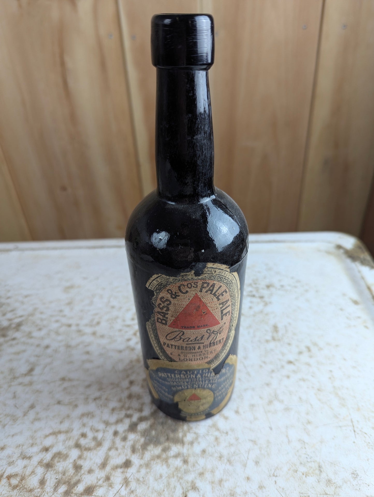 Antique Bass & Co.'s Pale Ale Paper Label Bottle