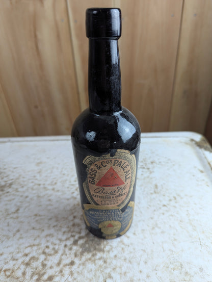 Antique Bass & Co.'s Pale Ale Paper Label Bottle