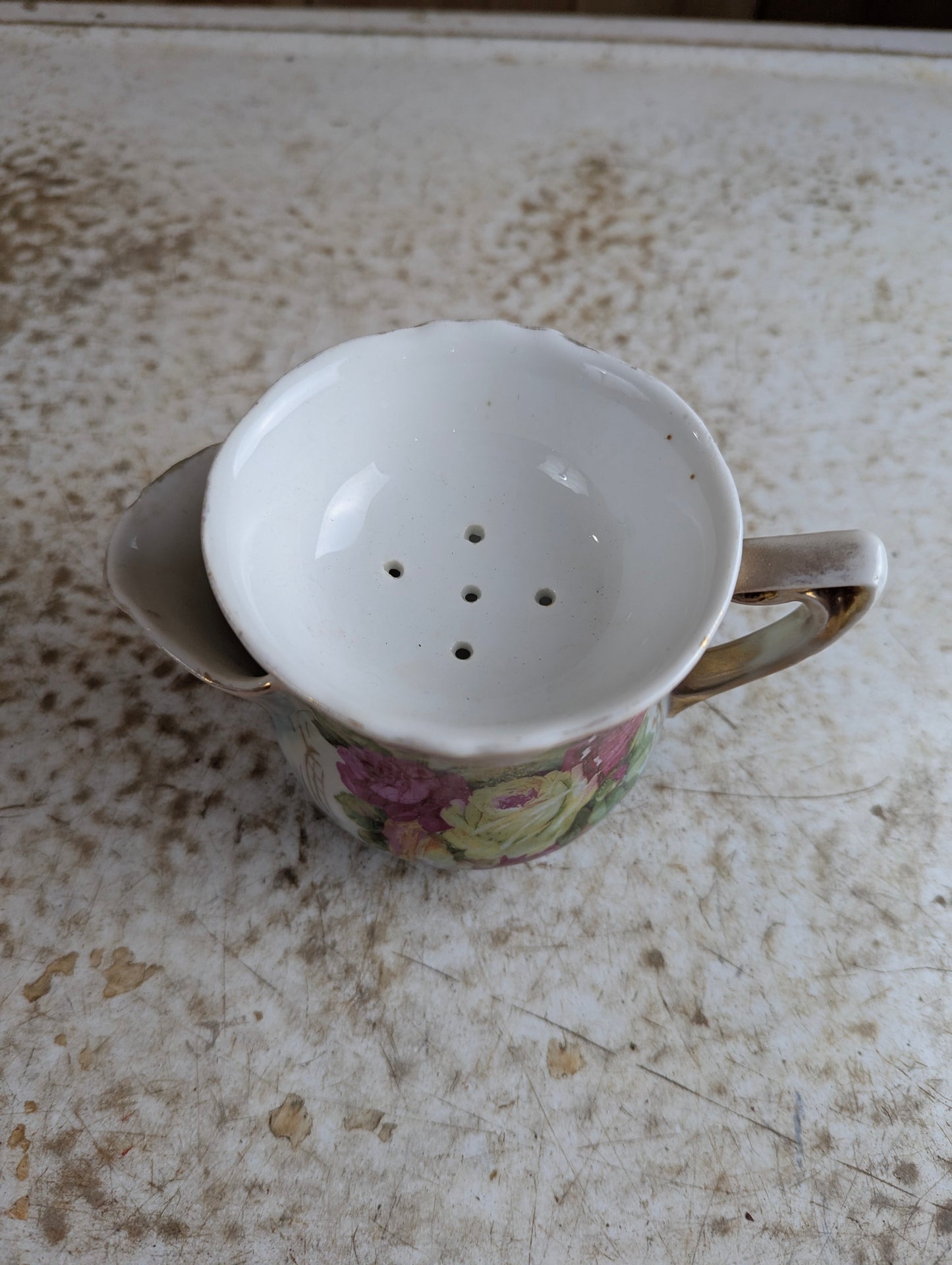 Antique Bavarian Shaving Scuttle Mug - view 2