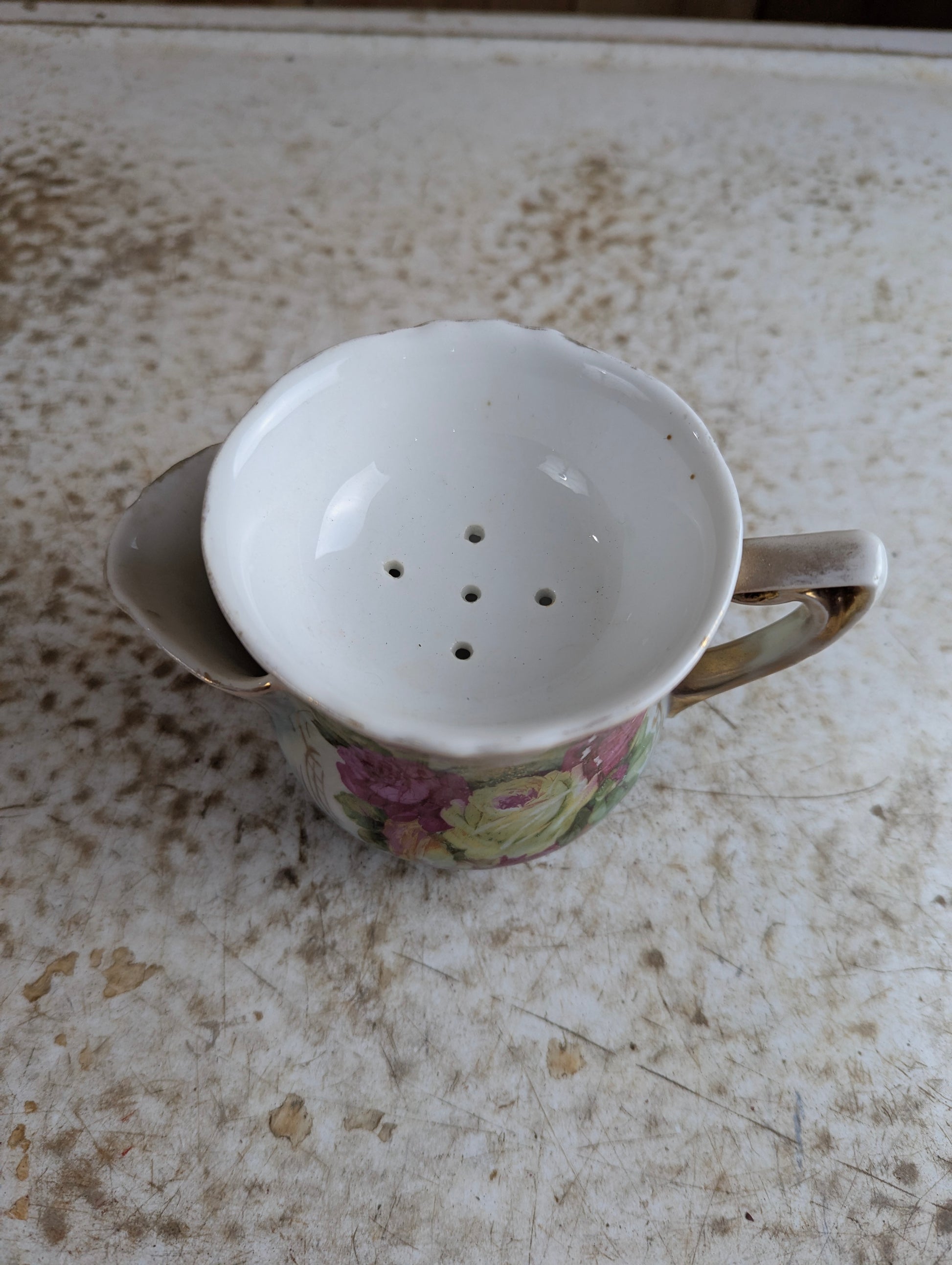Antique Bavarian Shaving Scuttle Mug - view 2
