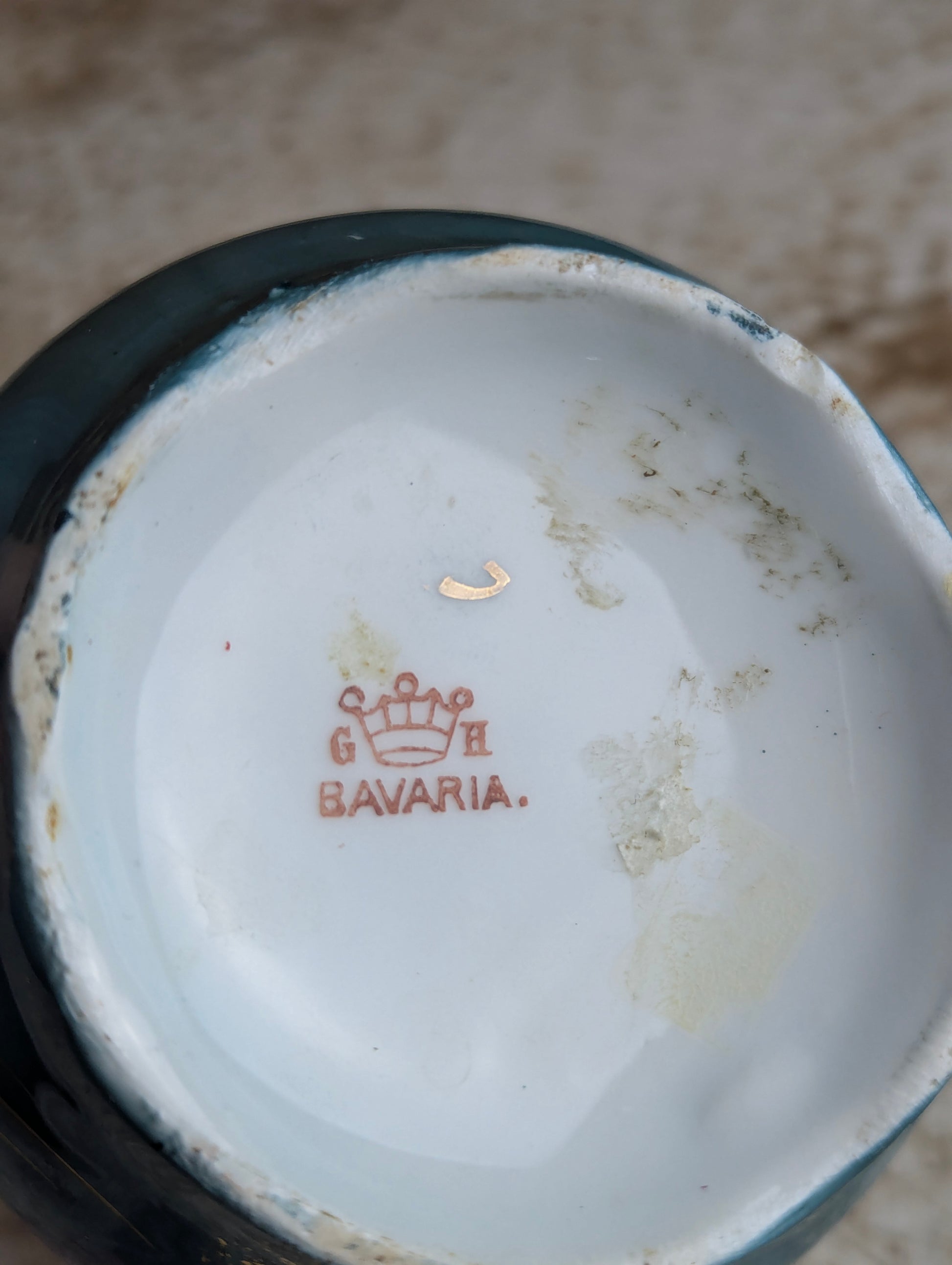 Antique Bavarian Shaving Scuttle Mug - view 4