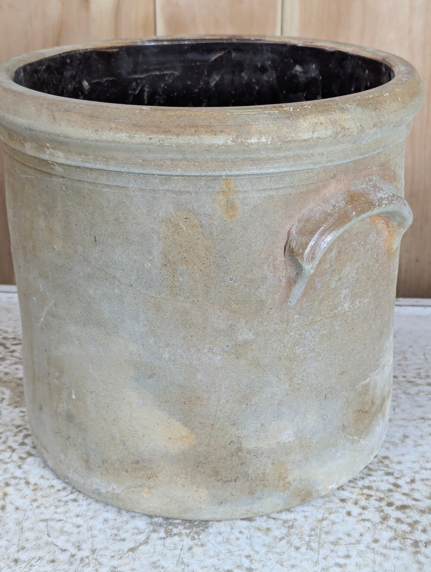 Antique Belleville Pottery Company #3 Stoneware Crock - view 4