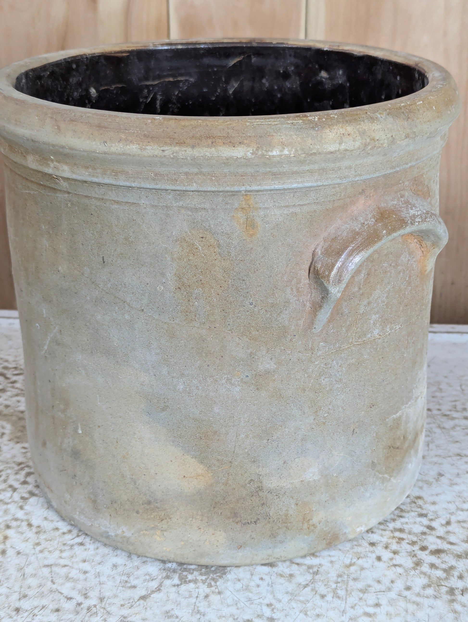 Antique Belleville Pottery Company #3 Stoneware Crock - view 4