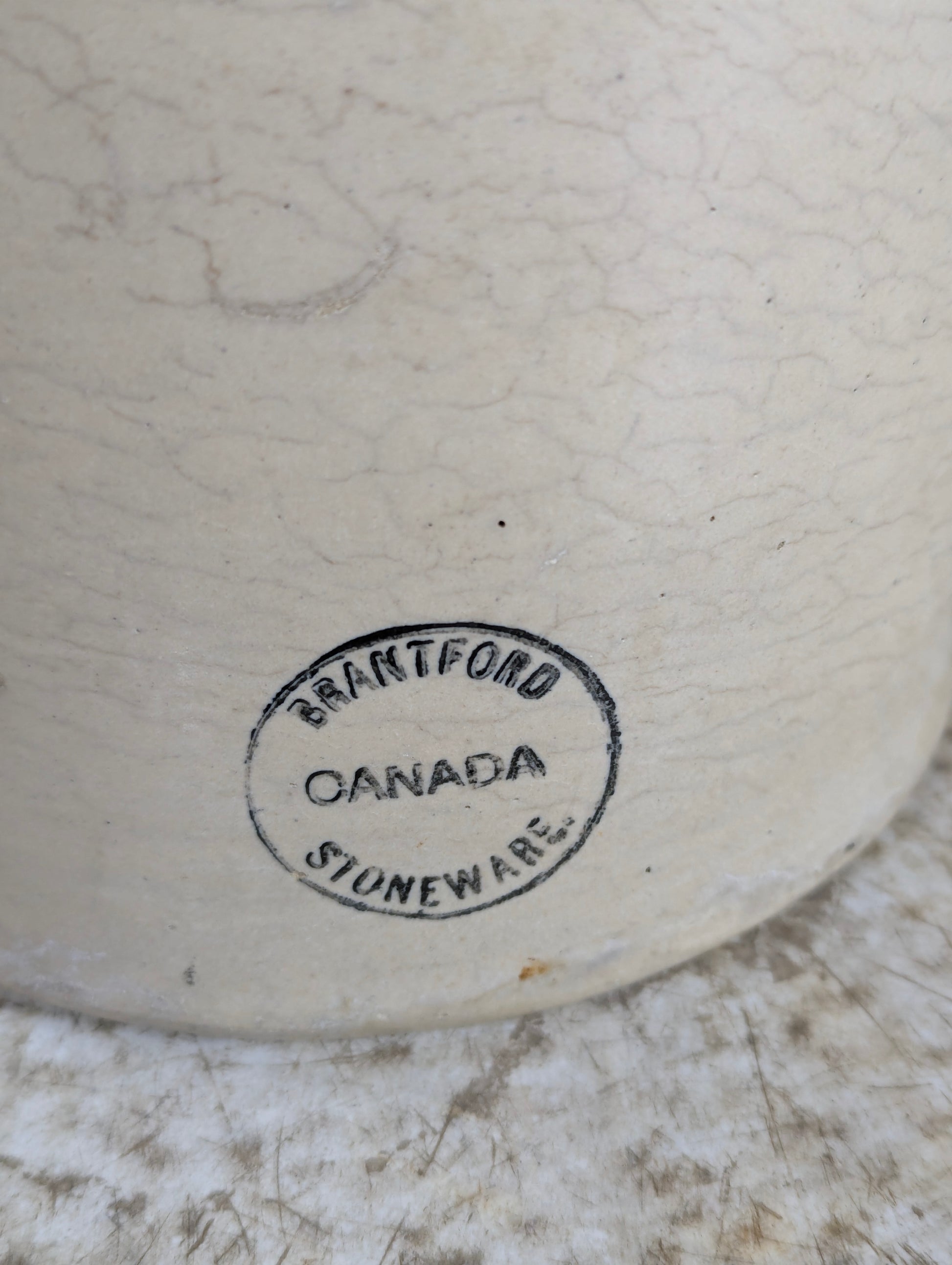 Antique Brantford Stoneware Crock Jug - view 2