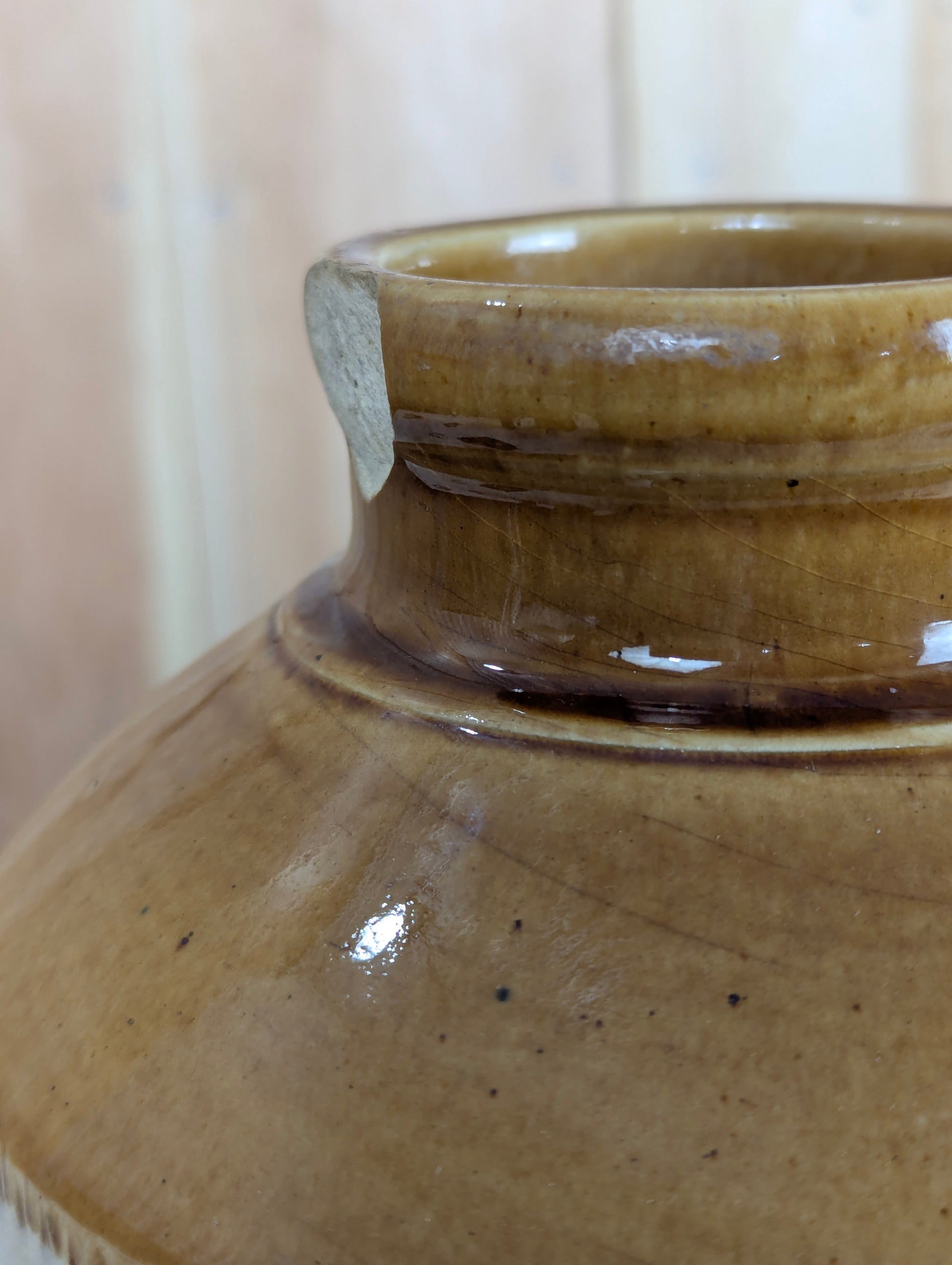 Antique Brantford Stoneware Crock Jug - view 3