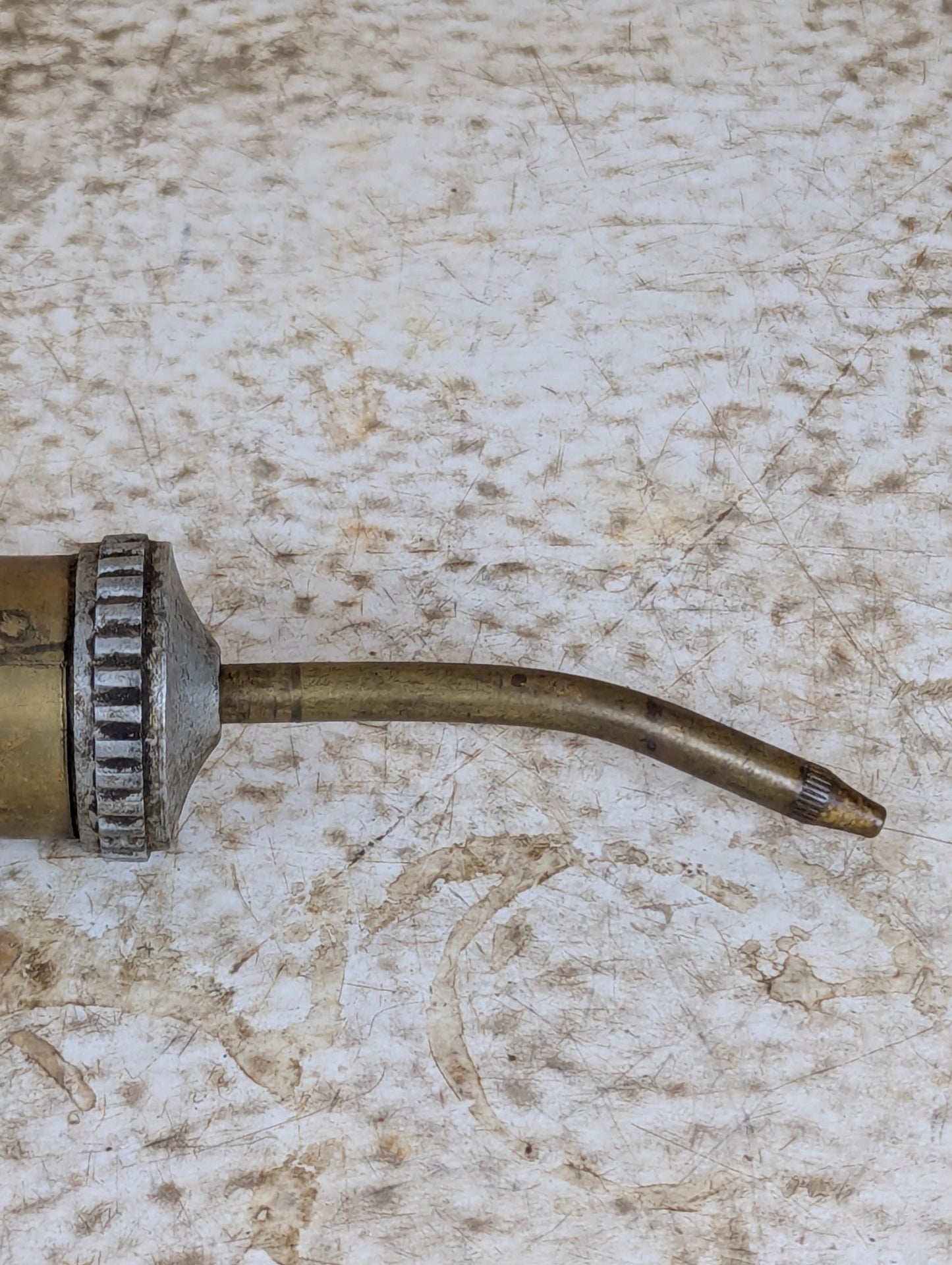 Antique Brass “Big Lightning” Screw Grease Gun - view 4