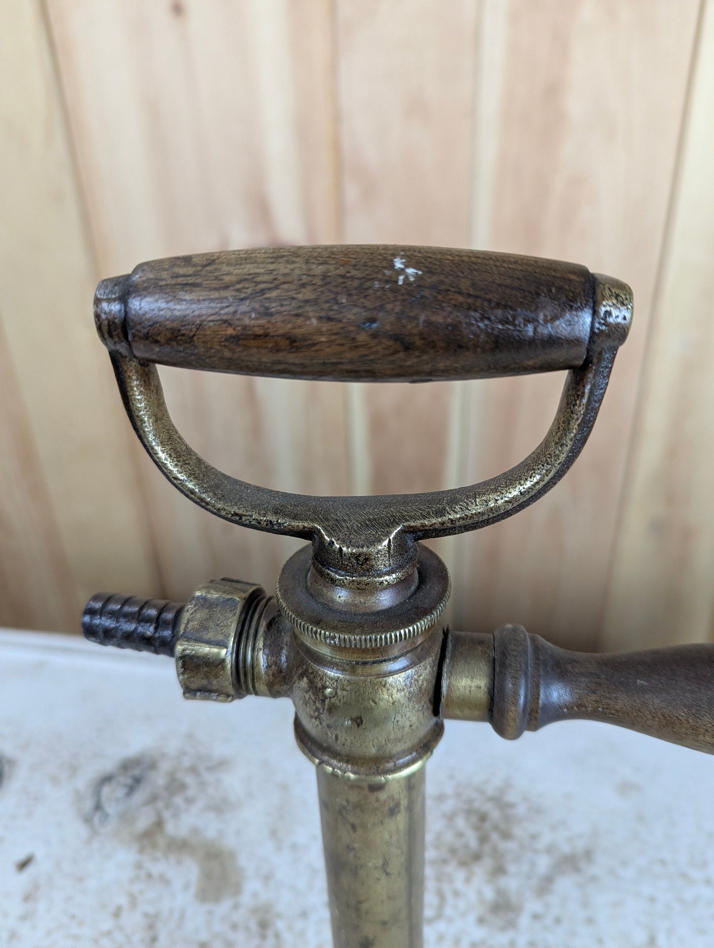 Antique Brass Bilge Pump - view 2