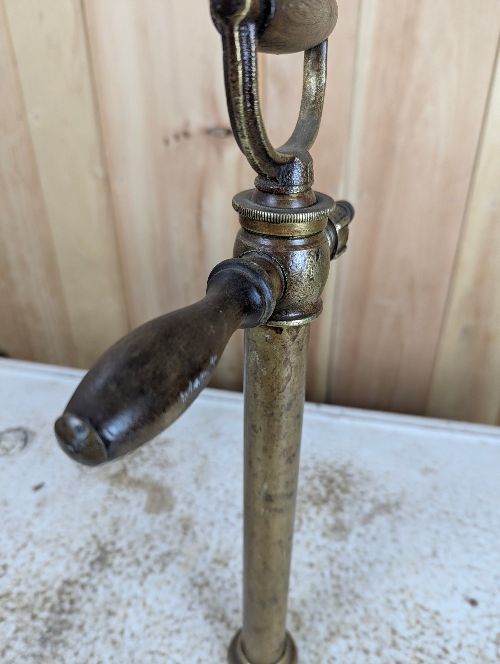 Antique Brass Bilge Pump - view 4