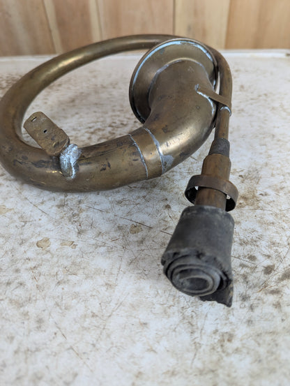 Antique Brass Car Automobile Horn, no bulb - view 3