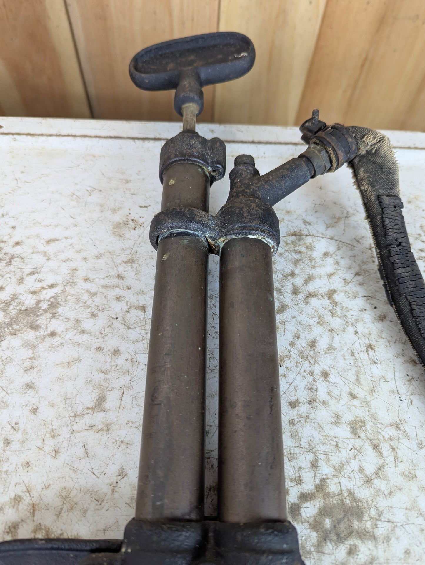 Antique Brass & Cast Iron F.E.Myers & Bros.  Bilge Pump - view 2
