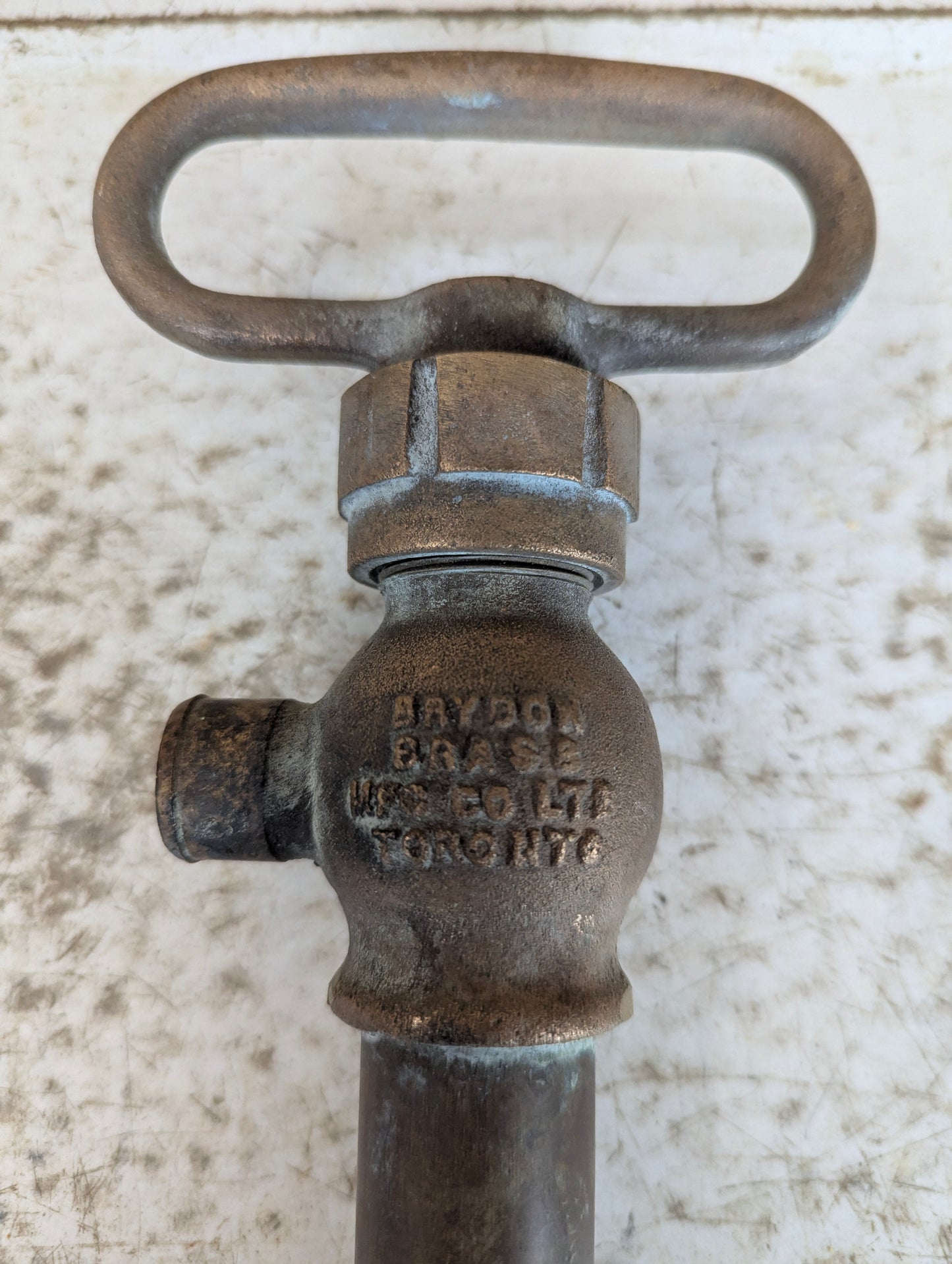 Antique Brass & Copper Brydon Brass Mfg Comp. Toronto Bilge Pump - view 2