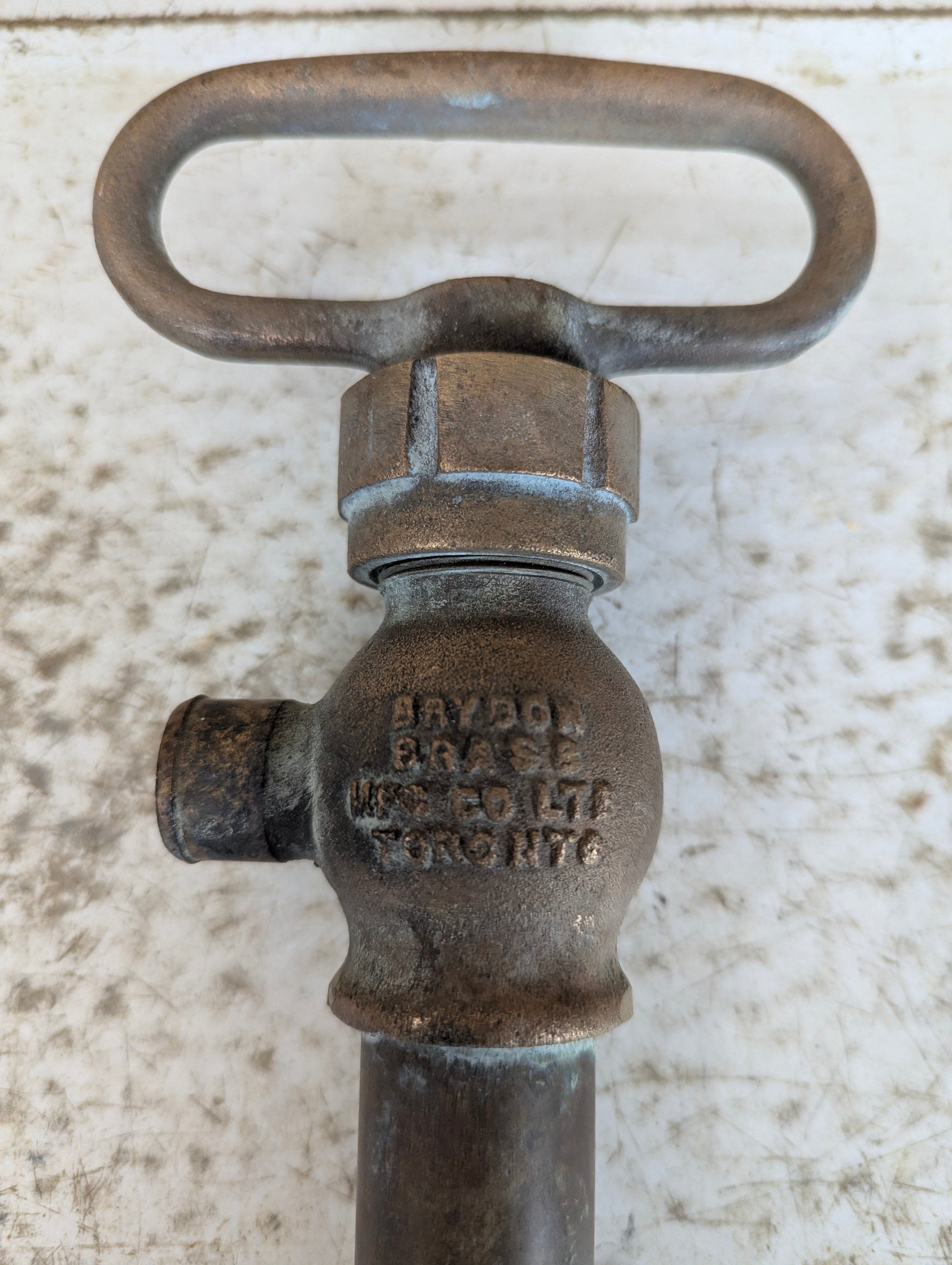 Antique Brass & Copper Brydon Brass Mfg Comp. Toronto Bilge Pump - view 2