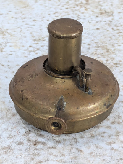 Antique Brass Kerosene Oil Lamp - view 2