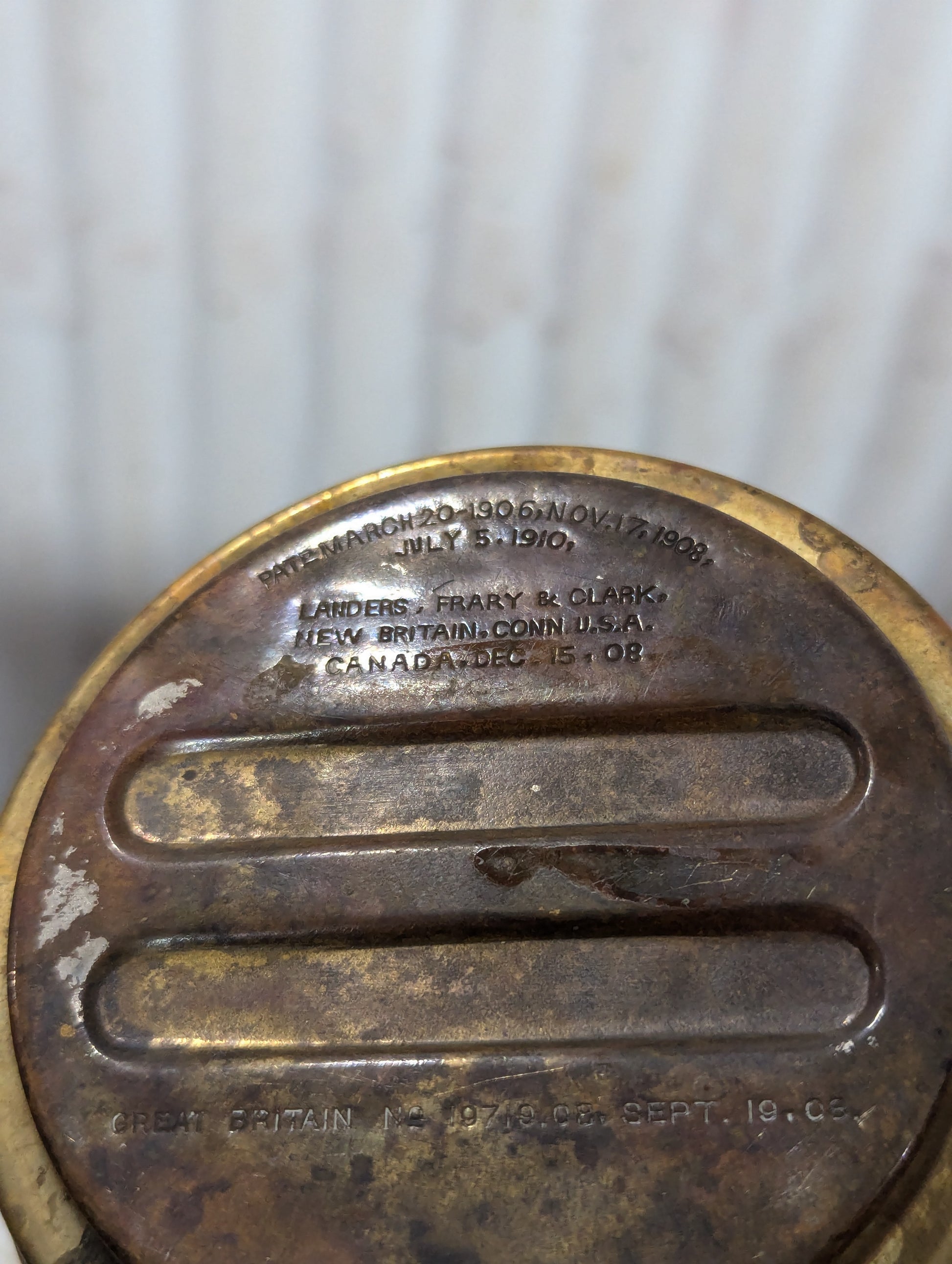 Antique Brass Kerosene Oil Lamp - view 3