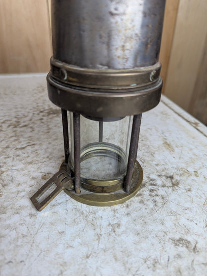 Antique Brass Miner’s Lamp - view 3