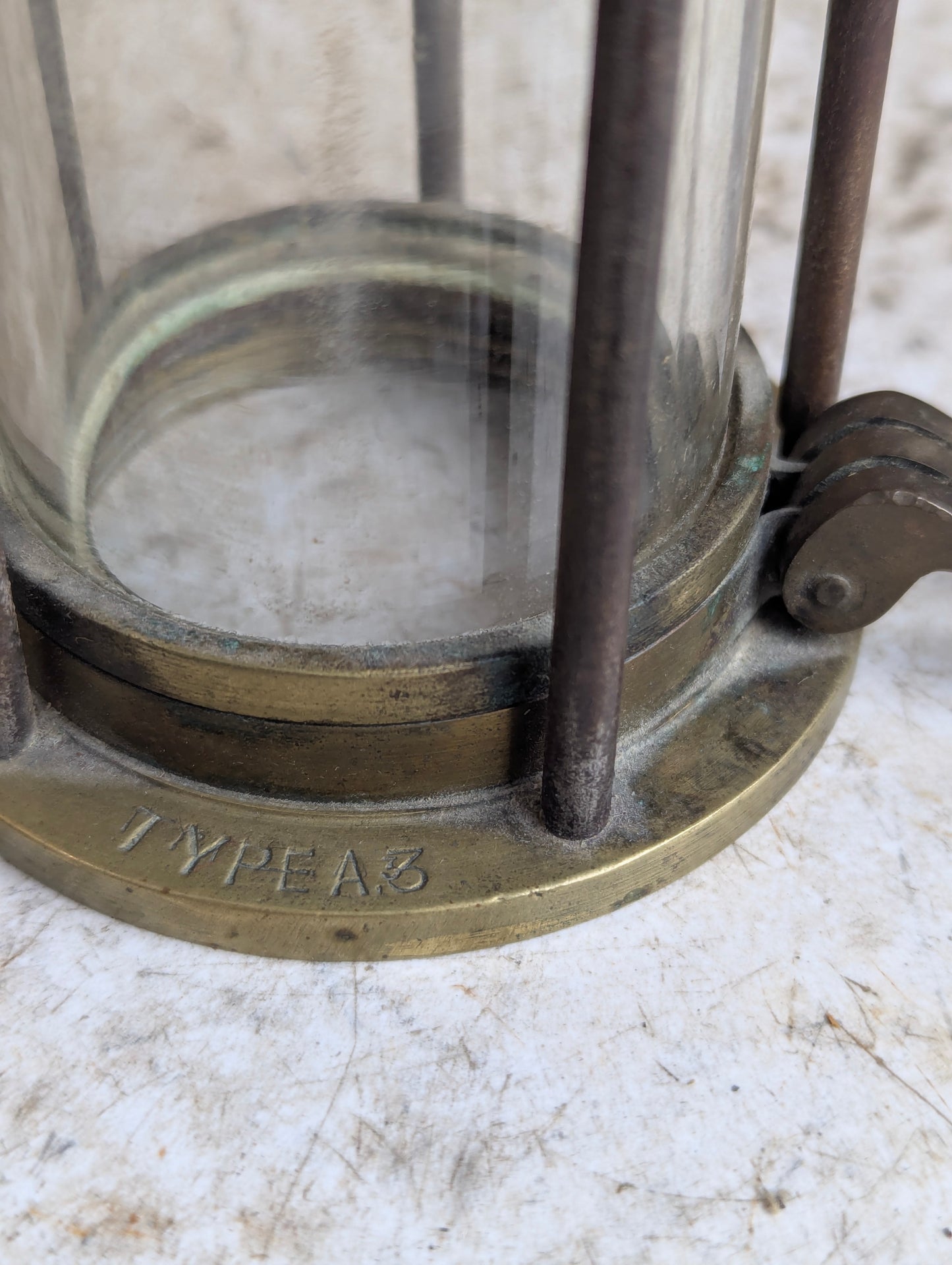 Antique Brass Miner’s Lamp - view 5