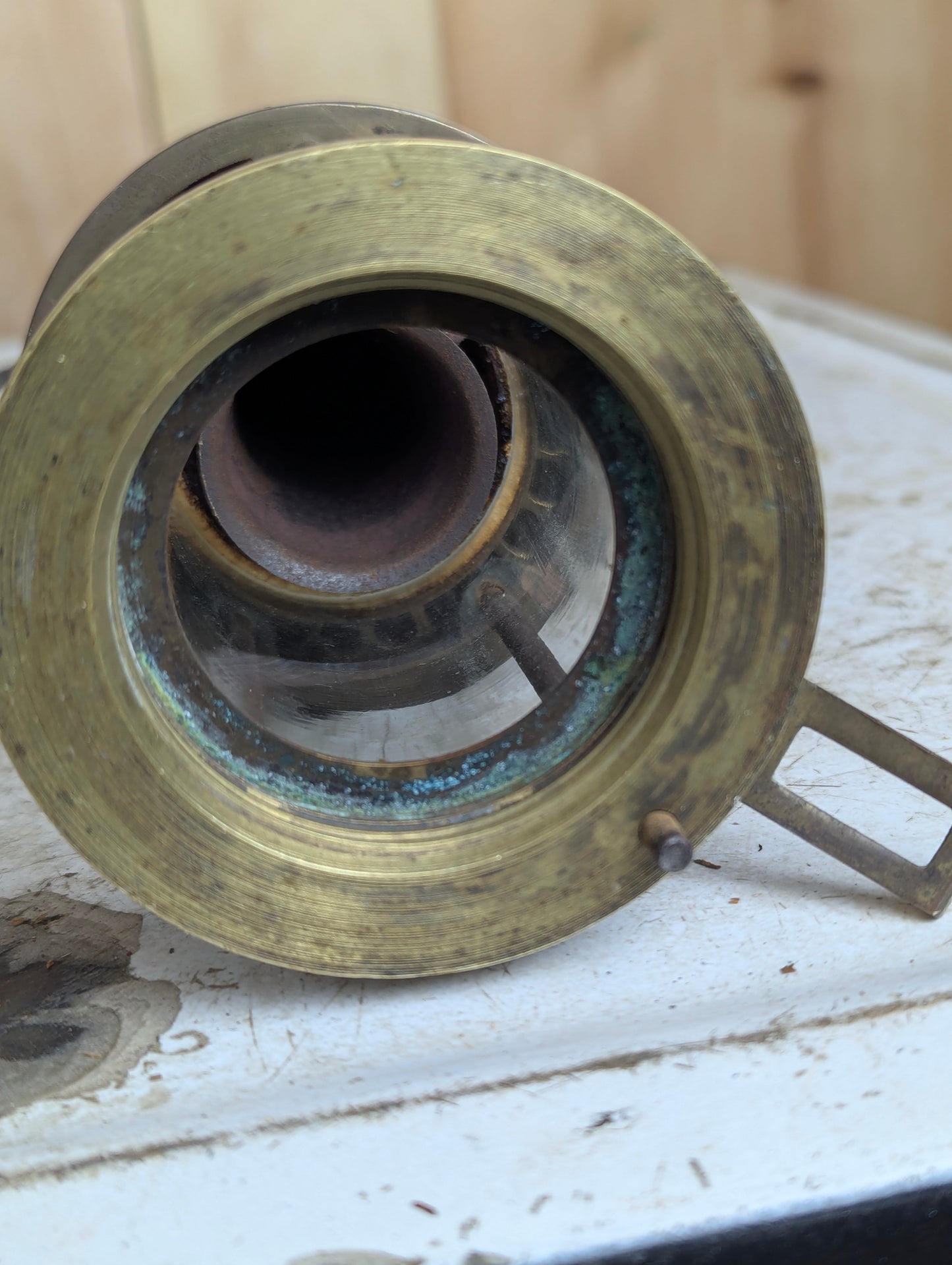 Antique Brass Miner’s Lamp - view 8