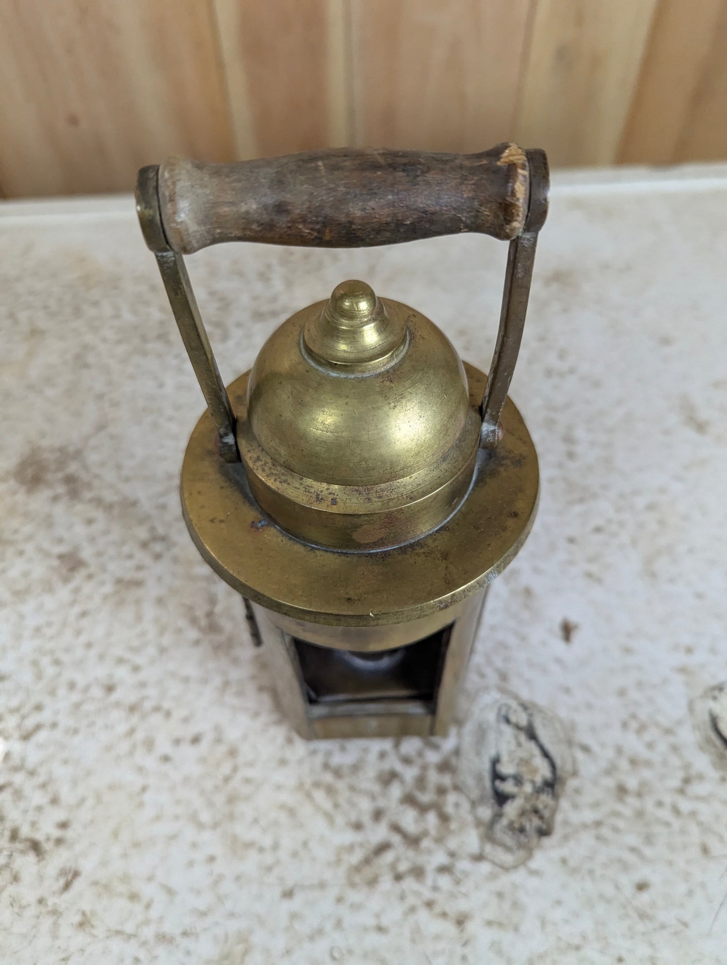 Antique Brass Piper Montreal Nautical Ship Binnacle Lamp - view 2