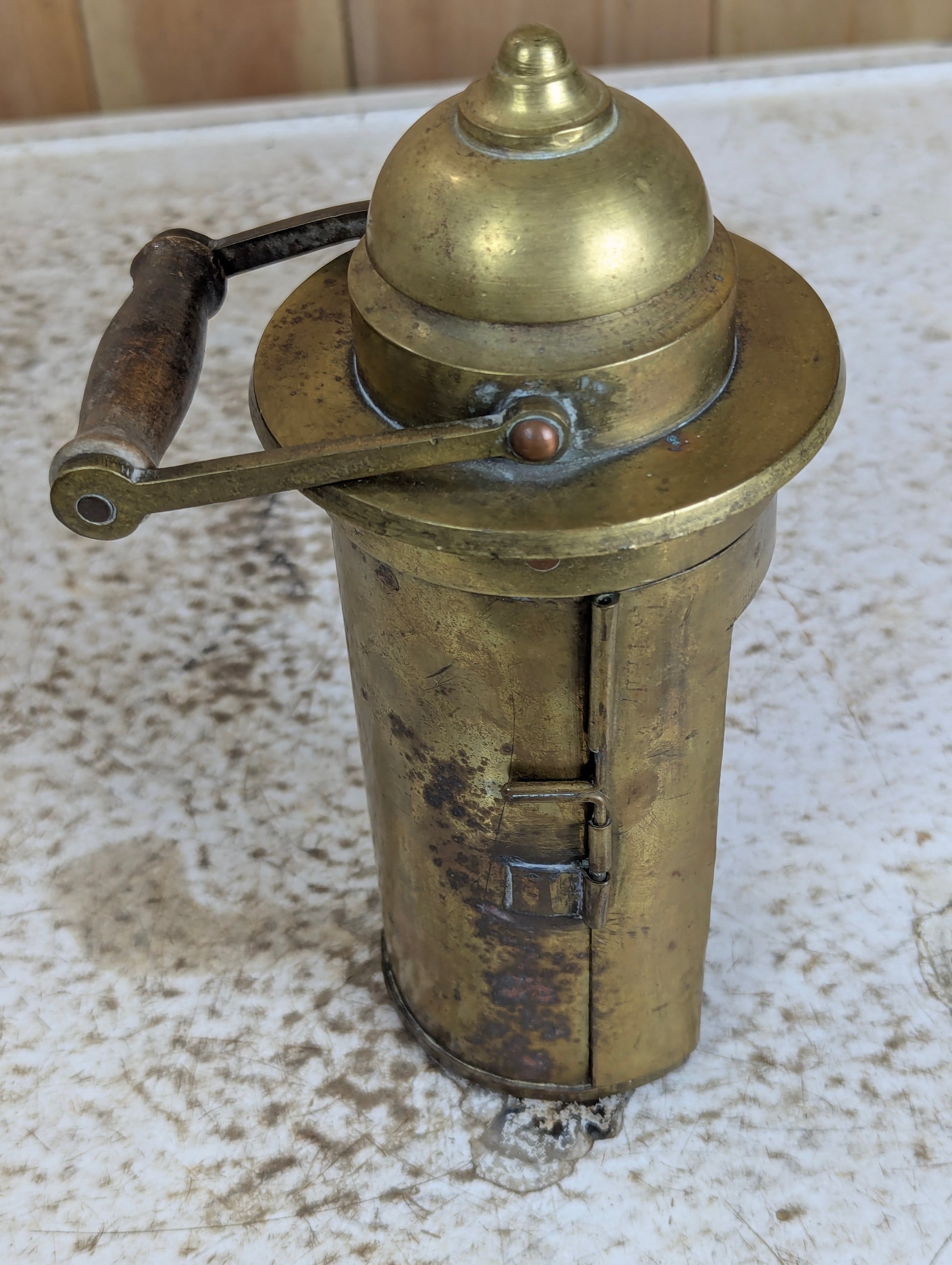 Antique Brass Piper Montreal Nautical Ship Binnacle Lamp - view 5
