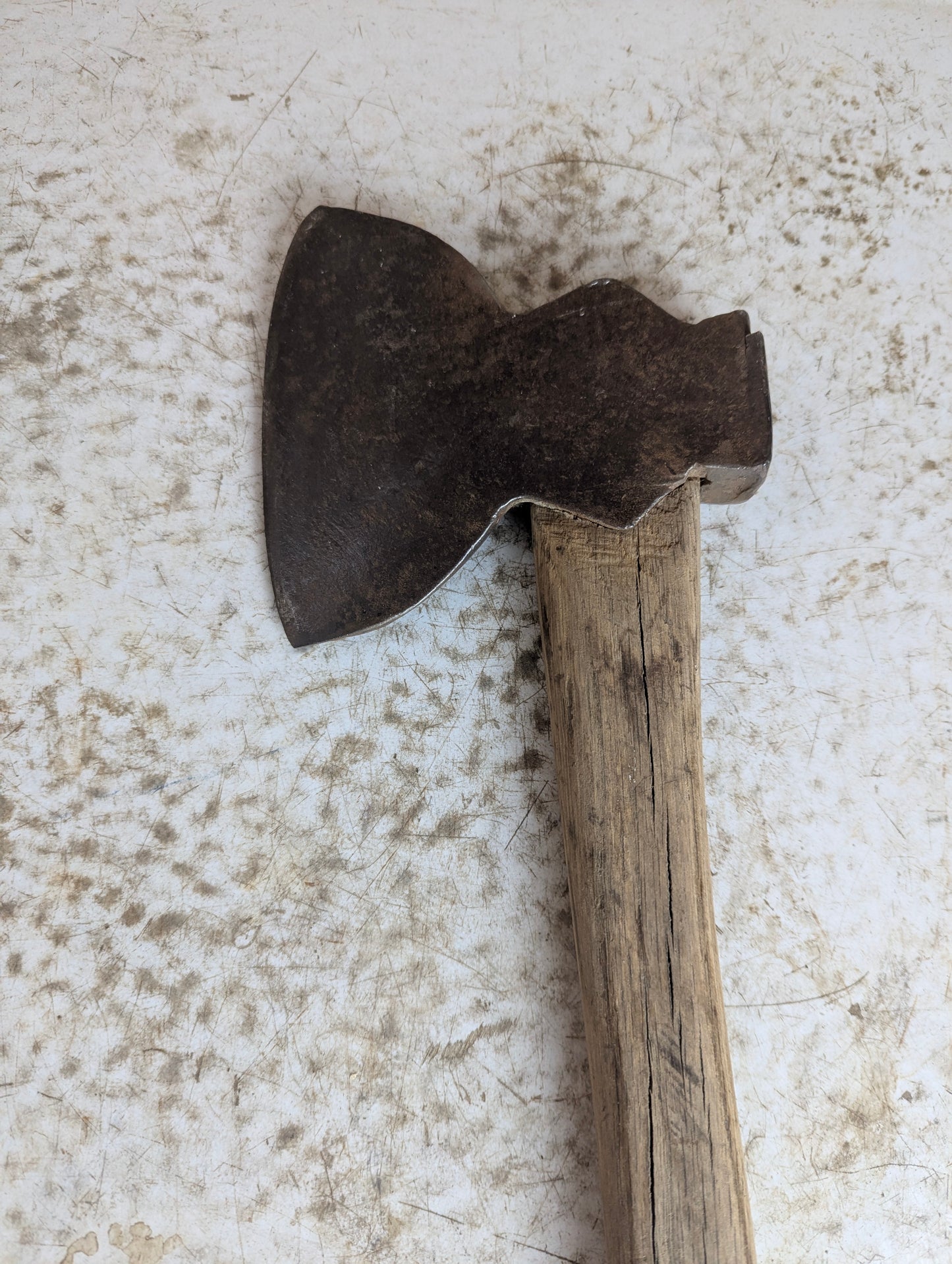 Antique Broad Hand Axe Hatchet - view 2