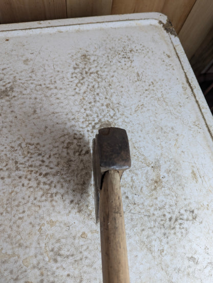 Antique Broad Hand Axe Hatchet - view 3