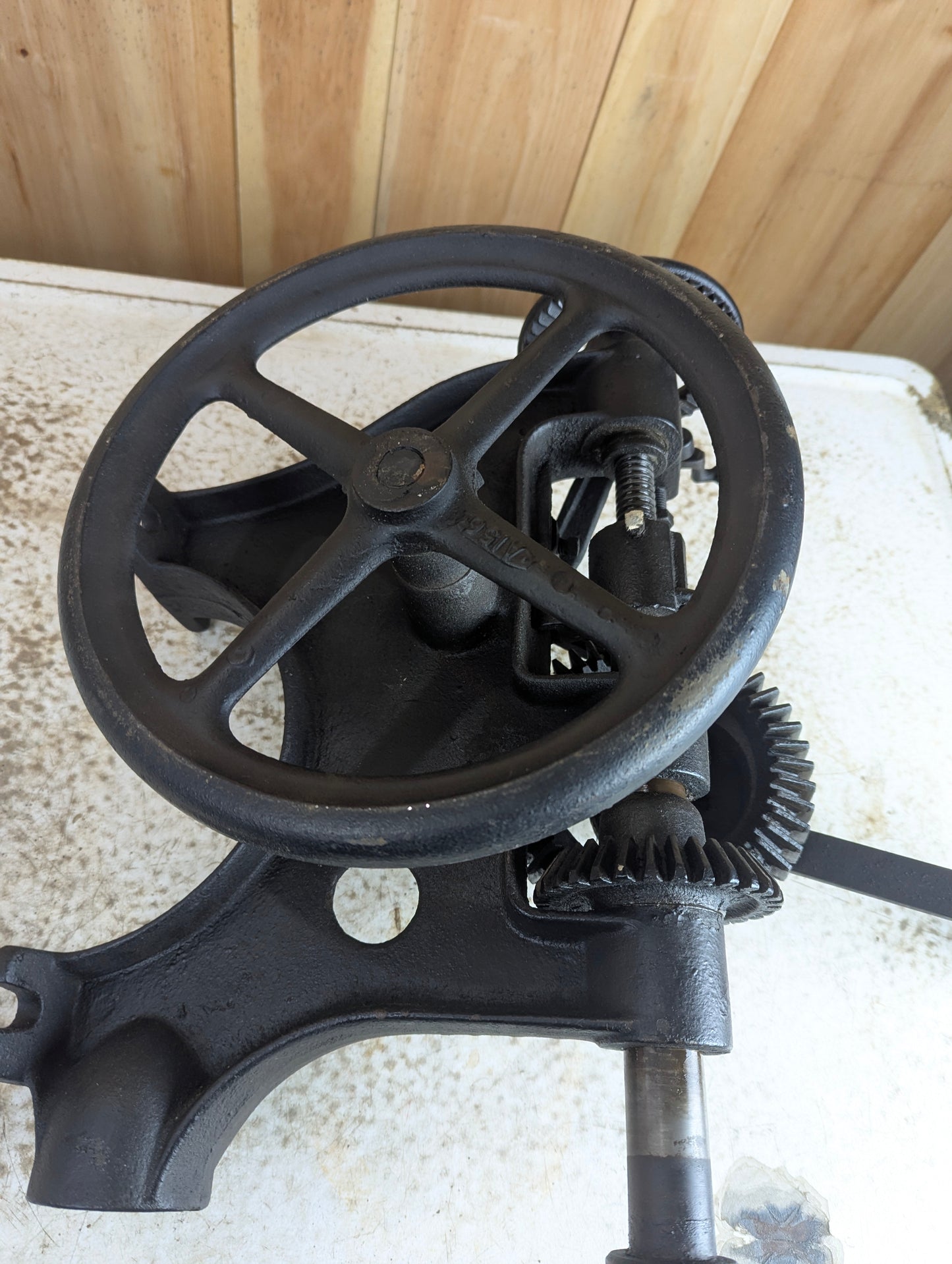 Antique Canadian Blower and Forge Co. #614 Cast Iron Drill Press - view 3