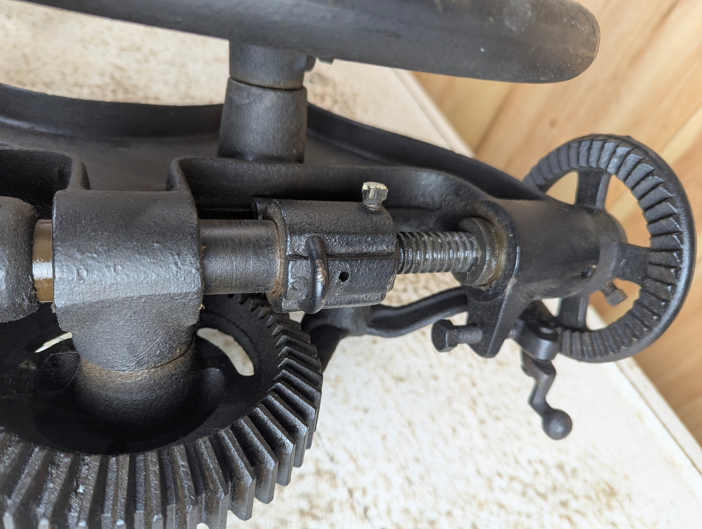 Antique Canadian Blower and Forge Co. #614 Cast Iron Drill Press - view 4
