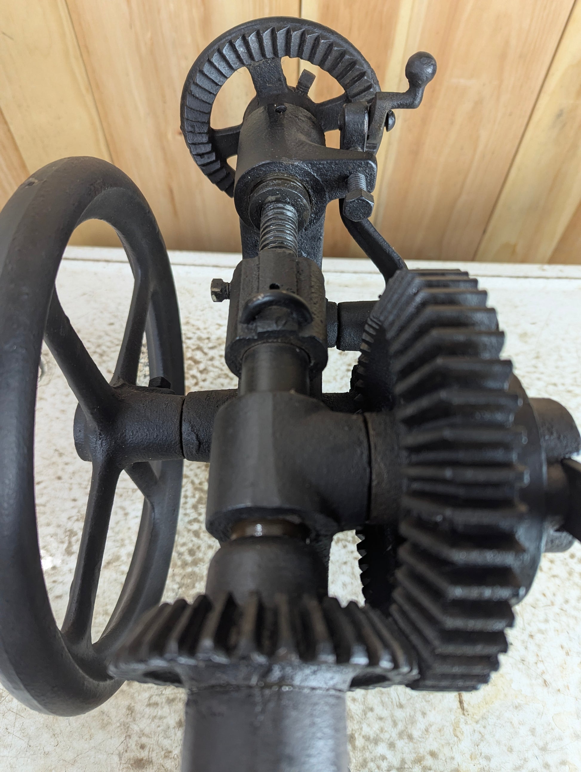 Antique Canadian Blower and Forge Co. #614 Cast Iron Drill Press - view 6