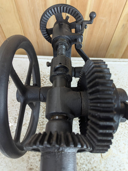 Antique Canadian Blower and Forge Co. #614 Cast Iron Drill Press - view 6
