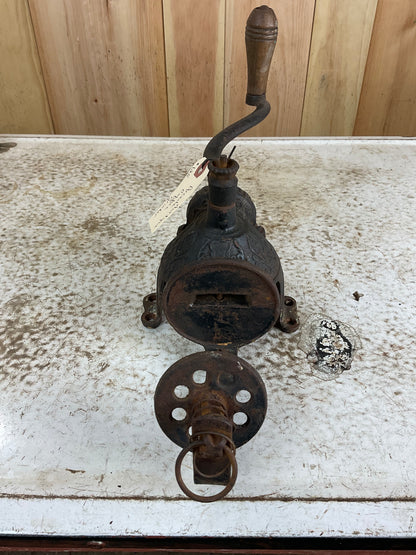 Antique Cast Iron Arcade Crystal Coffee Grinder - view 2