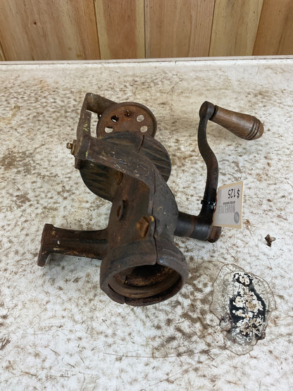 Antique Cast Iron Arcade Crystal Coffee Grinder - view 4