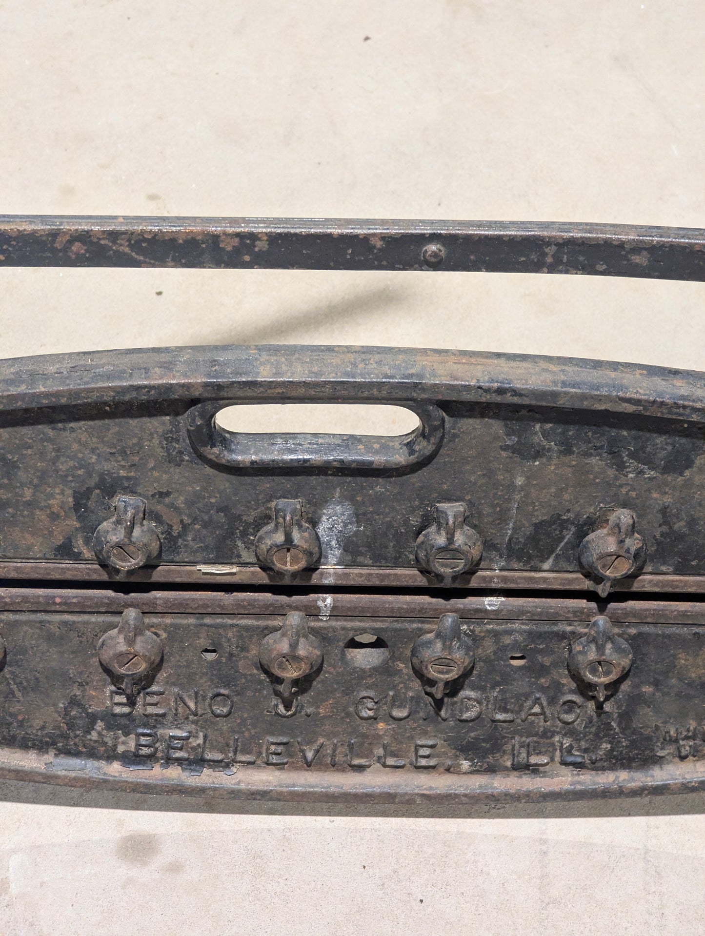 Antique Cast Iron Asbestos Shingle Cutter - view 5