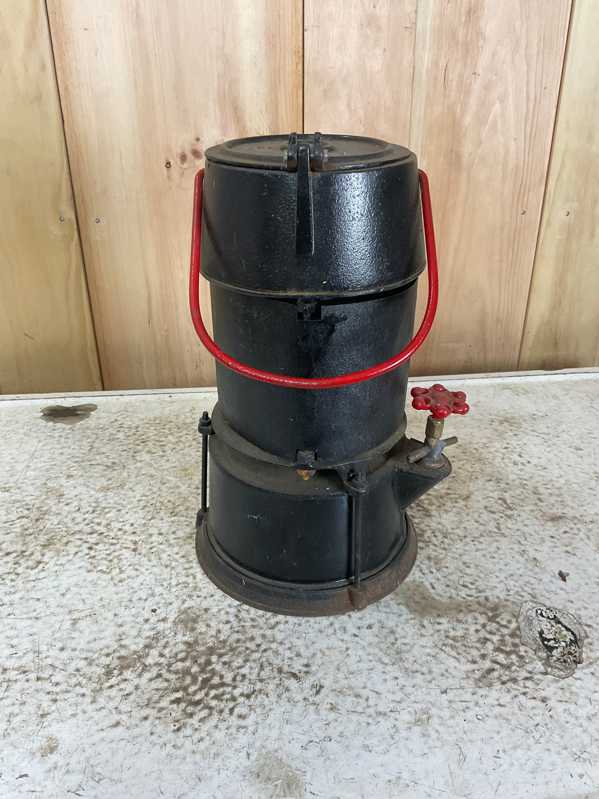Antique Cast Iron Dangler Stove - view 4
