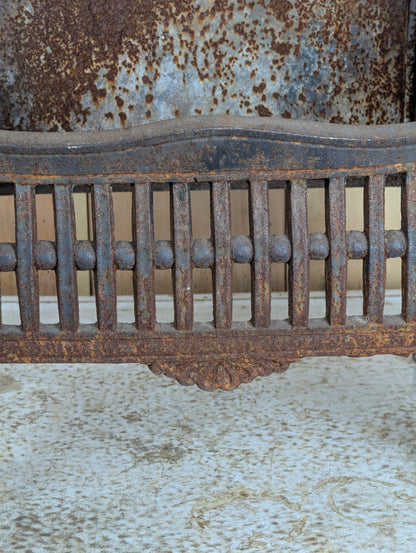 Antique Cast Iron Fire Basket - view 3