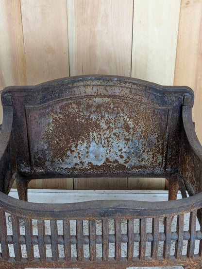 Antique Cast Iron Fire Basket - view 5