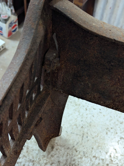 Antique Cast Iron Fire Basket - view 6