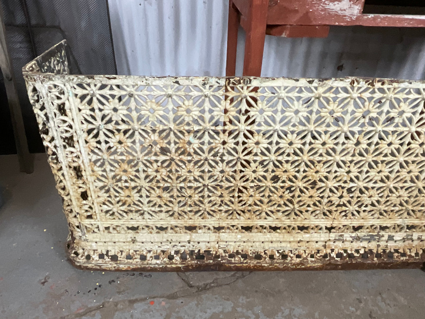 Antique Cast Iron Rad Cover - view 3
