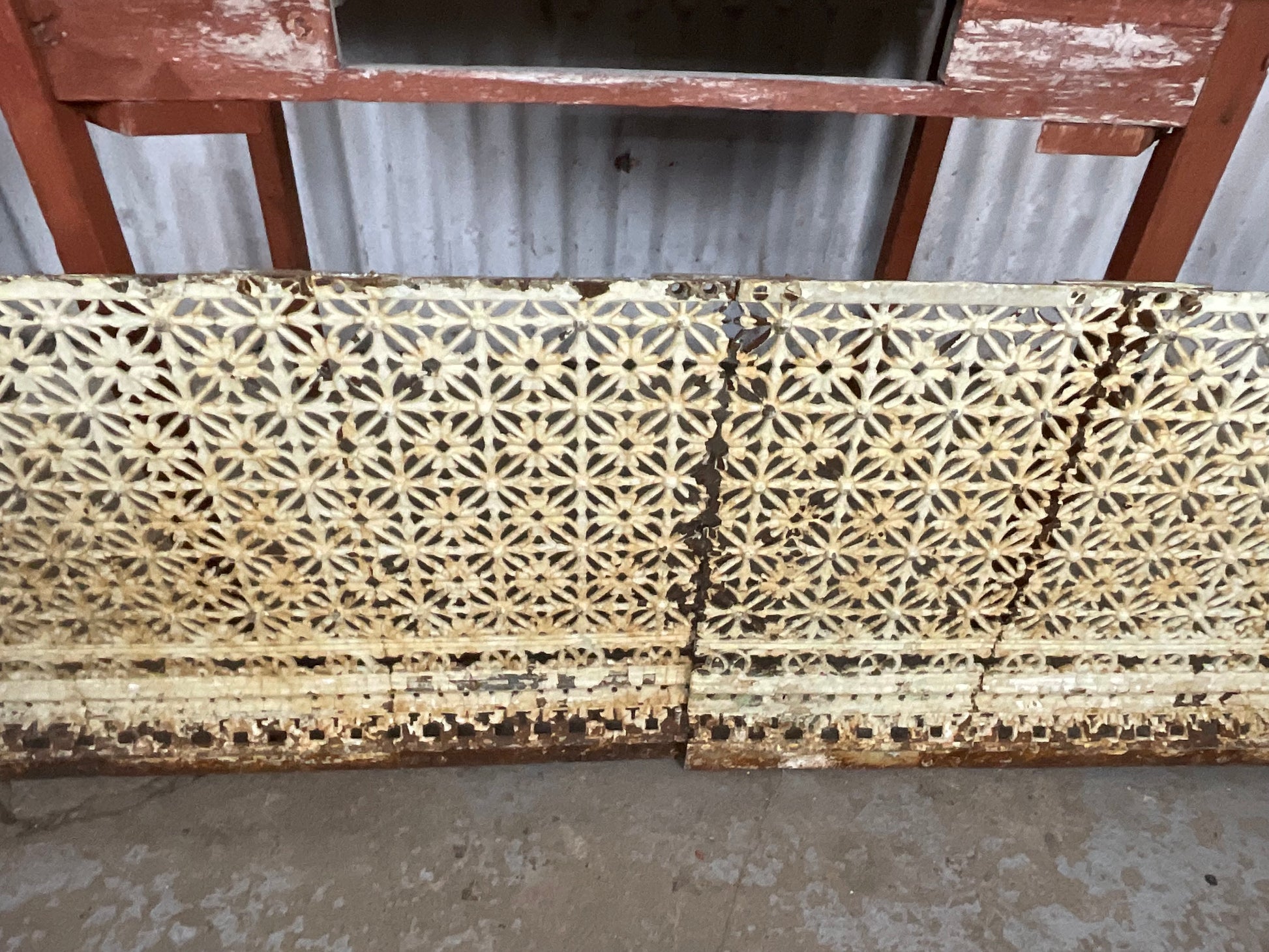 Antique Cast Iron Rad Cover - view 4