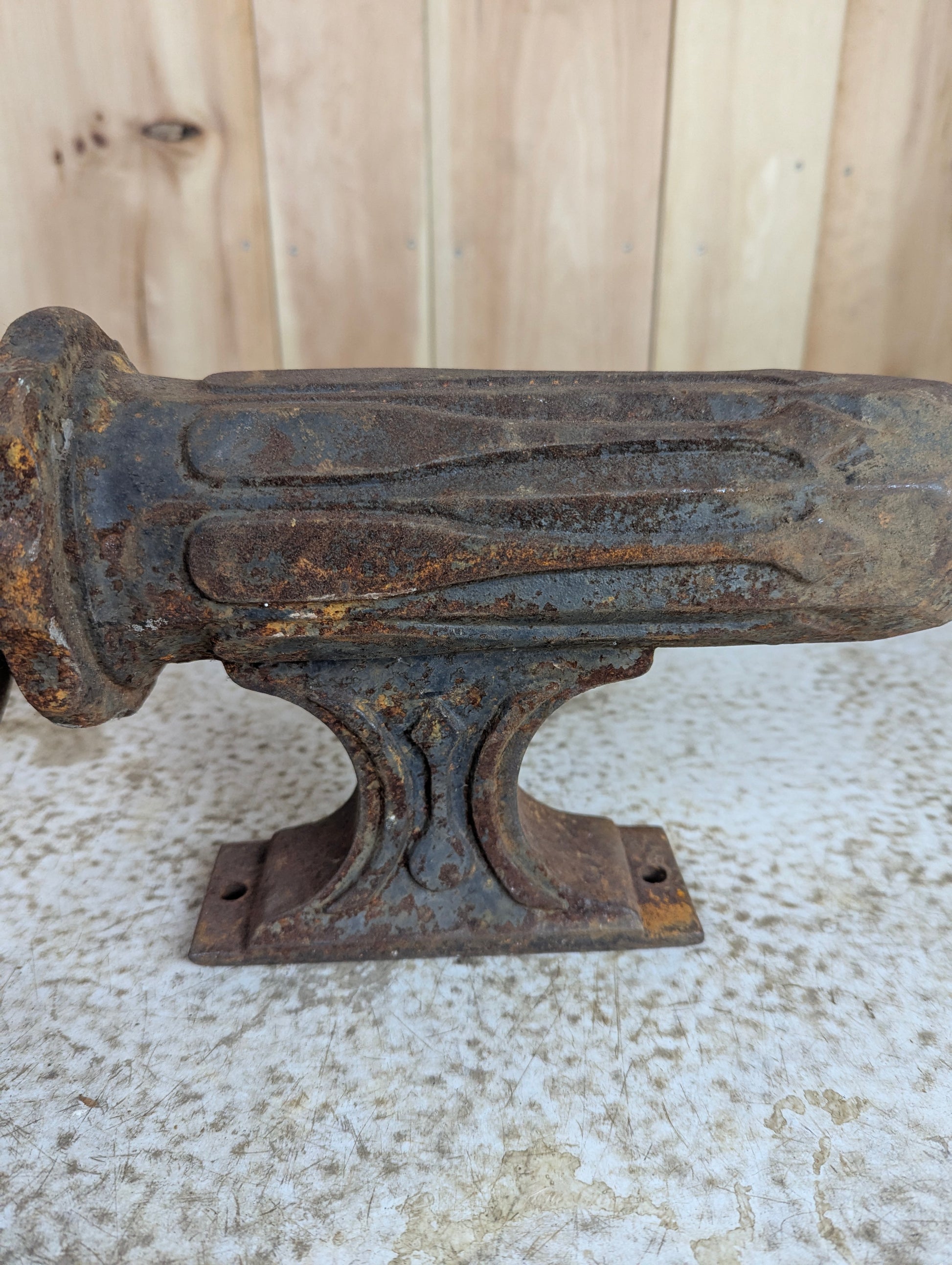Antique Cast Iron Wall Sconce - view 2